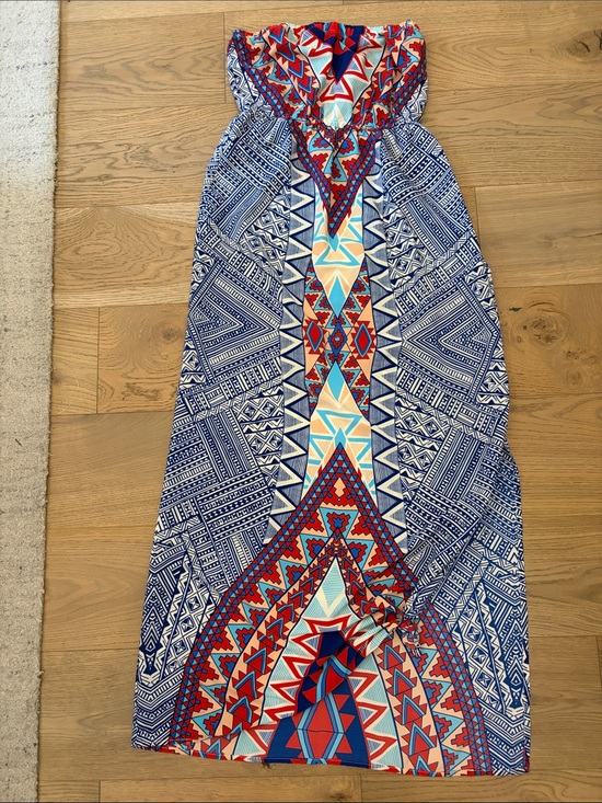 Pink Owl Dresses & Skirts - Pink Owl Red, Blue & White Printed Skirt